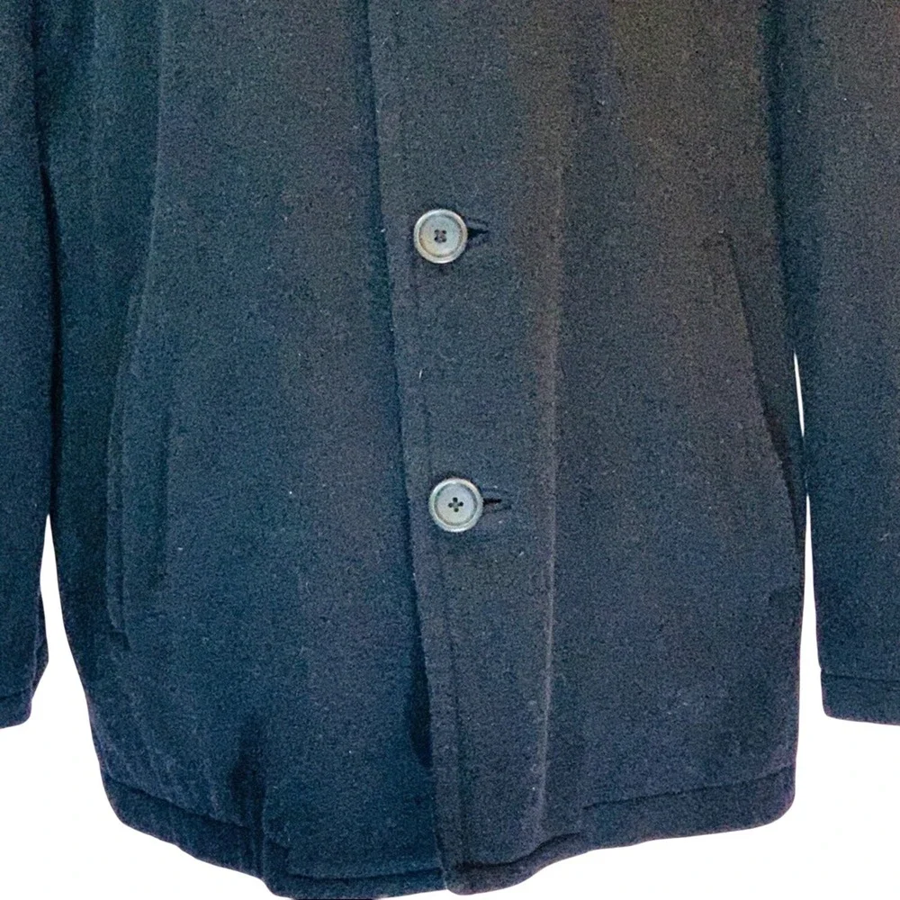 Vintage J. Crew Thinsulate Wool Peacoat Made in Macau Nautical Classic Preppy